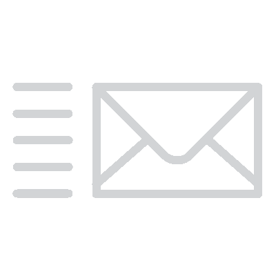 Icon of a white envelope with lines indicating motion, signifying sending an email.