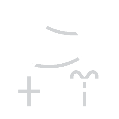 Simple line art icon of a Christmas tree with two gift boxes underneath.